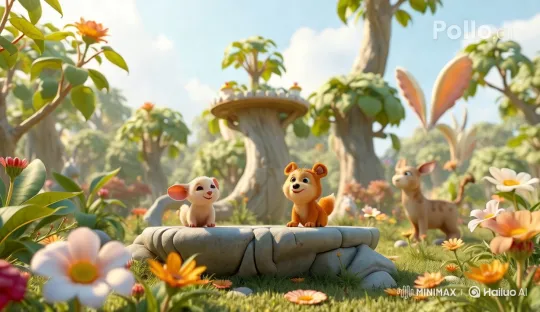 Whimsical Forest: Animals Dance in Joy – AI Generated Video | Hailuo AI