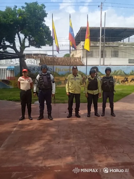 Venezuelan Police Demonstrate Karate Training in Courtyard – AI Generated Video | Hailuo AI