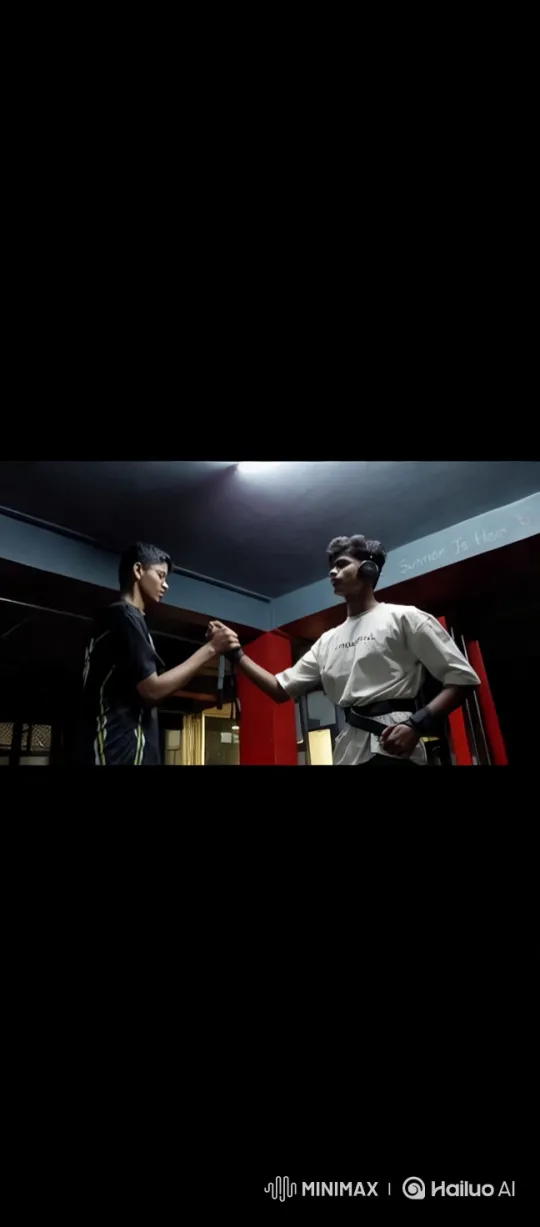 Intense Confrontation in Dimly Lit Room – AI Generated Video | Hailuo AI