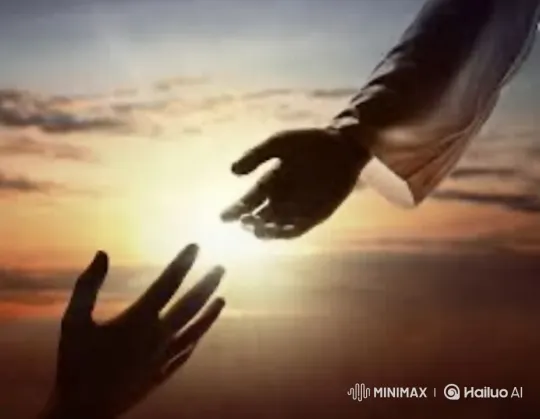 Hands Reaching Out in Sunset: Symbol of Connection – AI Generated Video | Hailuo AI