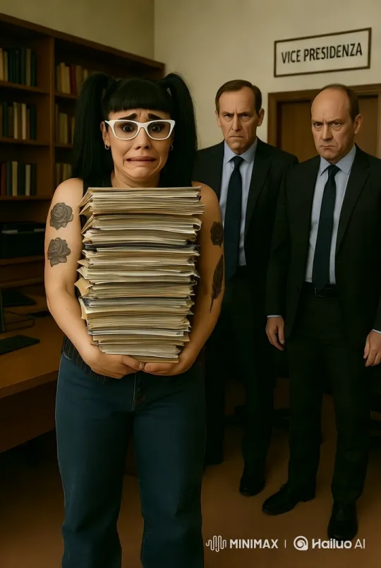 Woman's Distress Leads to Office Chaos – AI Generated Video | Hailuo AI