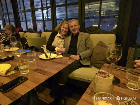 Couple Dances Çiftetelli in Elegant Restaurant Setting – AI Generated Video | Hailuo AI