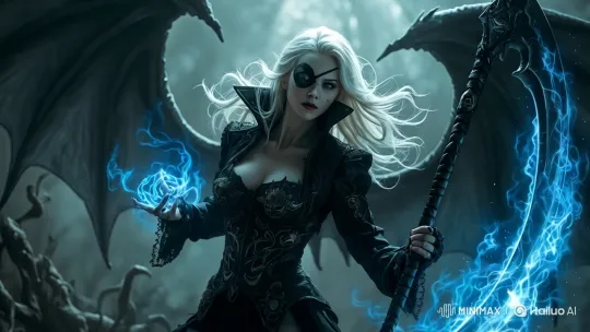Mystical Figure in Enchanted Forest with Energy-Blade – AI Generated Video | Hailuo AI