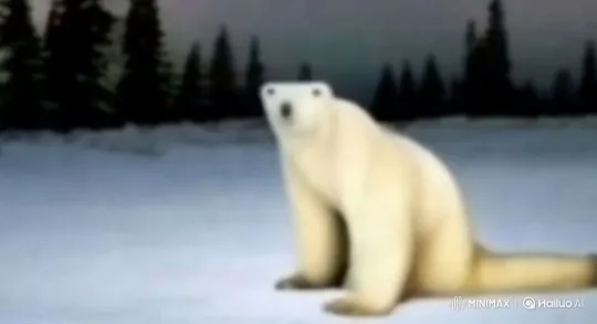 Shrek, Sonic, and Polar Bear Dance in Snowy Scene – AI Generated Video | Hailuo AI
