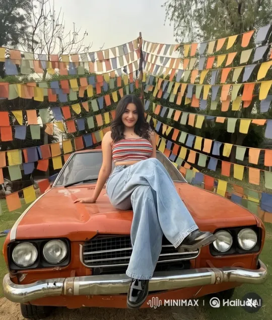 Vintage Car Scene: A Tender, Vibrant, Aesthetic Moment – AI Generated Video | Hailuo AI
