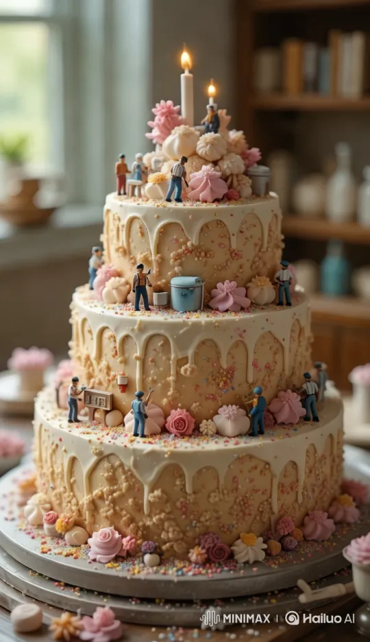 Artisan Cake Craftsmanship: A Culinary Masterpiece – AI Generated Video | Hailuo AI