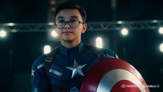 Captain America Costume and Shield Close-Up – AI Generated Video | Hailuo AI