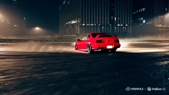 Graceful Drift: Aesthetic Nissan Silvia S15 Drive – AI Generated Video | Hailuo AI