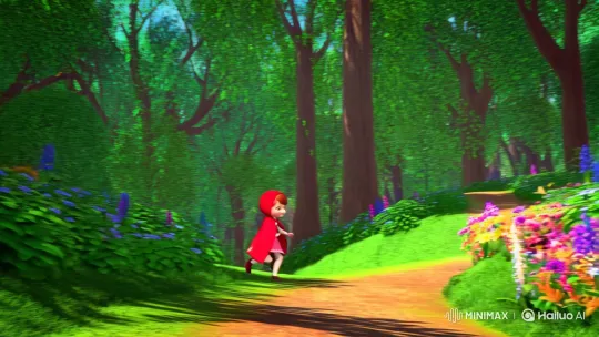 Vibrant Animated Journey of Little Red Riding Hood – AI Generated Video | Hailuo AI