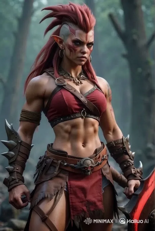 Mist-Laden Forest: Warrior's Dominant Stride – AI Generated Video | Hailuo AI