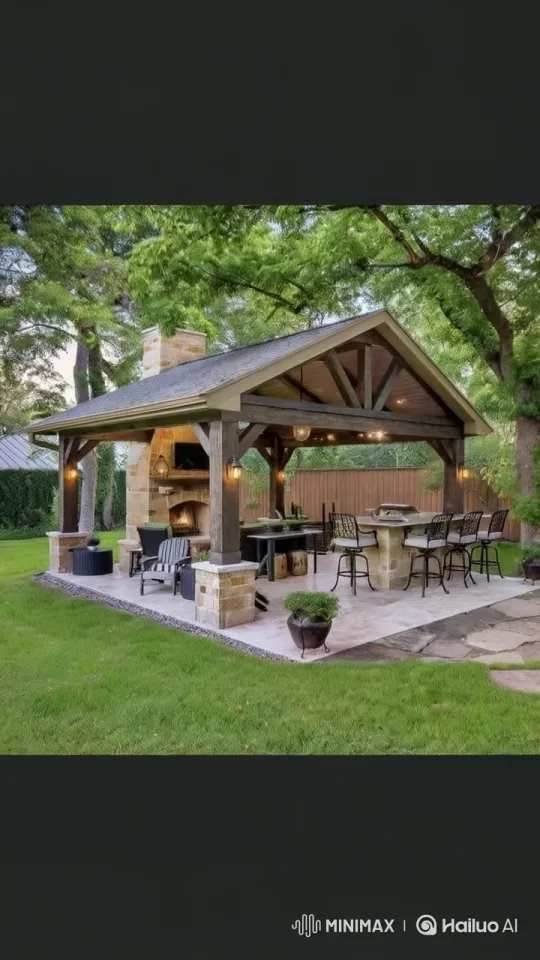 Panda Dances Joyfully in Serene Backyard Pavilion – AI Generated Video | Hailuo AI
