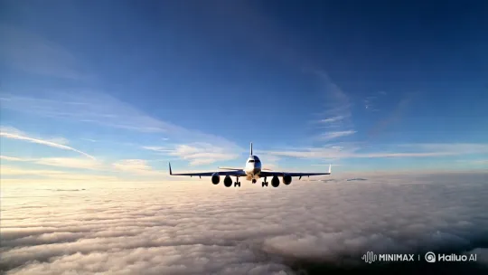Aerial Disaster: Plane Engine Failure and Explosive Crash – AI Generated Video | Hailuo AI