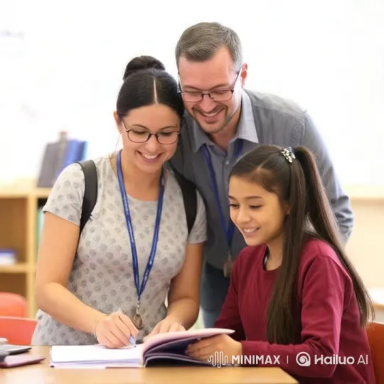 Classroom Wisdom: Teacher Guides Student on Time Management – AI Generated Video | Hailuo AI