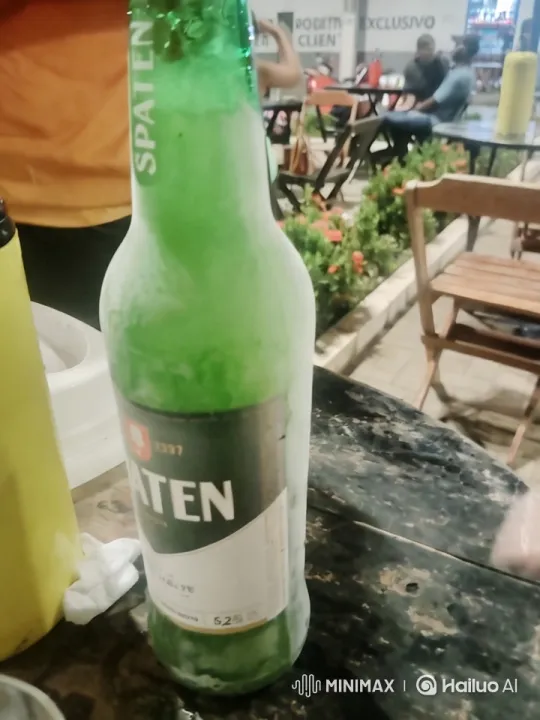 Rustic Outdoor Dining Scene with Spaten Beer – AI Generated Video | Hailuo AI