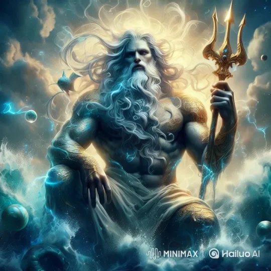Poseidon Emerges to Reveal an Ascending Cityscape – AI Generated Video | Hailuo AI