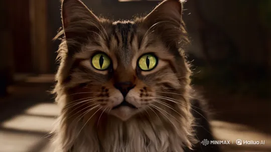 Feline Horror: Cat's Eyes Transform into Tentacles – AI Generated Video | Hailuo AI