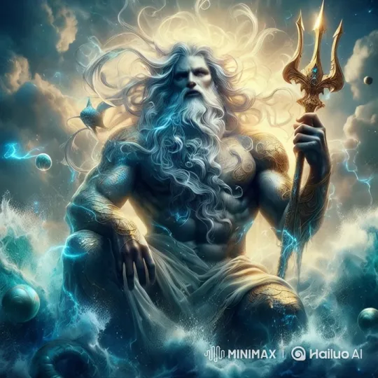 Poseidon Ascends Amidst Ocean's Fury and City's Rise – AI Generated Video | Hailuo AI