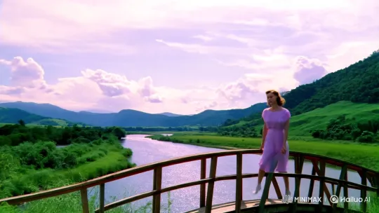 Heidy Ocampus in Serene Landscape with Dramatic Focus – AI Generated Video | Hailuo AI