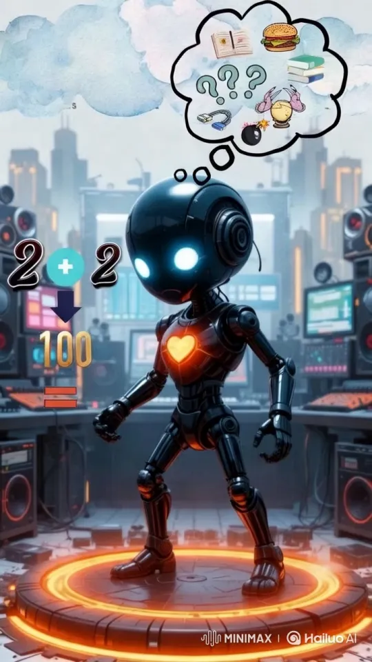 Futuristic Robot Explores Knowledge in High-Tech Lab – AI Generated Video | Hailuo AI