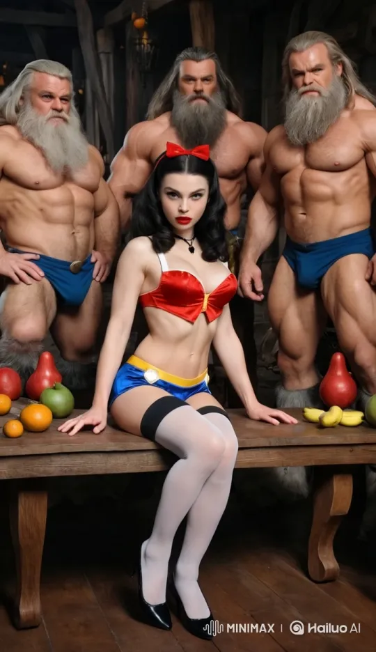 Snow White and the Joyful Dwarfs in Rustic Cabin – AI Generated Video | Hailuo AI