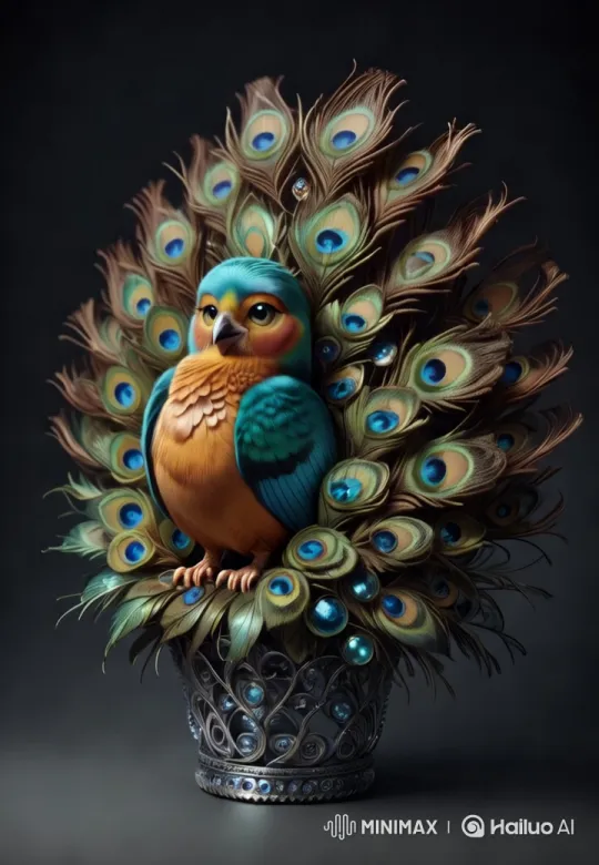 Peacock to Hyena: A Dramatic Transformation – AI Generated Video | Hailuo AI