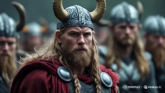 Viking Warriors in Misty Forest with Ornate Armor – AI Generated Video | Hailuo AI