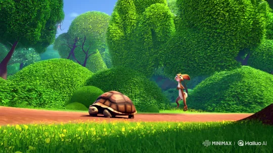 The Tortoise Triumphs: A Tale of Speed and Steadfastness – AI Generated Video | Hailuo AI