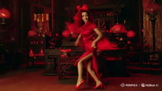 Mysterious Woman Transformed in Haunted Chinese Room – AI Generated Video | Hailuo AI