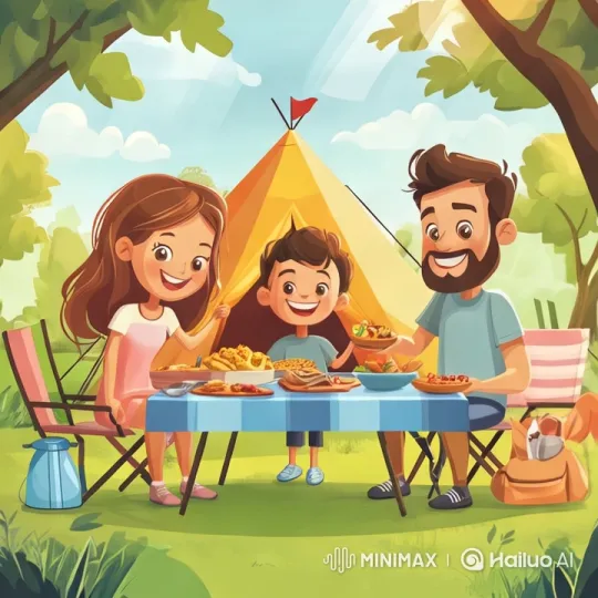 Family Joy in Nature's Embrace – AI Generated Video | Hailuo AI