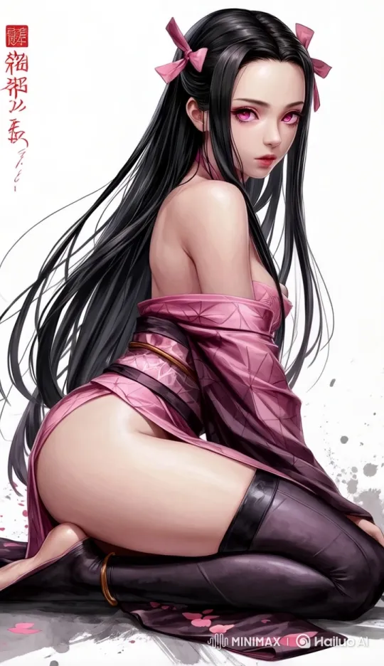 Live2D Animation: Graceful Female Character in Pink – AI Generated Video | Hailuo AI