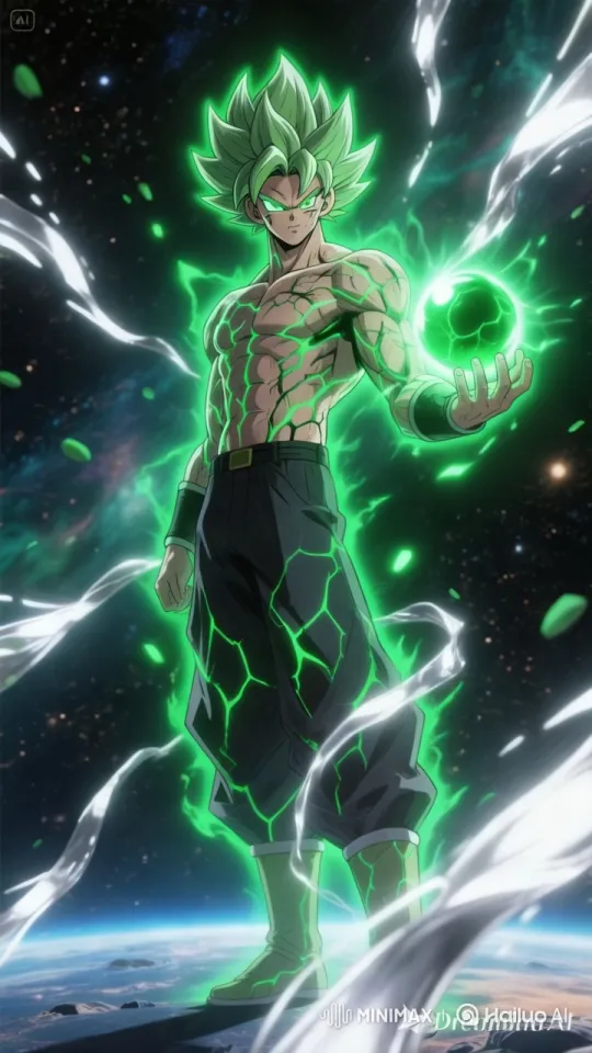 Cosmic Protagonist Showcases Power in Ethereal Aesthetic – AI Generated Video | Hailuo AI