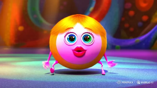 Anthropomorphic Ball Dances in 3D Animated Fantasy Setting – AI Generated Video | Hailuo AI