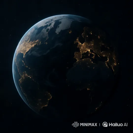 Stunning Panoramic View of Earth from Space – AI Generated Video | Hailuo AI