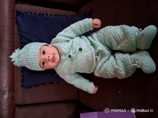 Baby in Cozy Outfit Mimics Kung Fu, Dances Joyfully – AI Generated Video | Hailuo AI