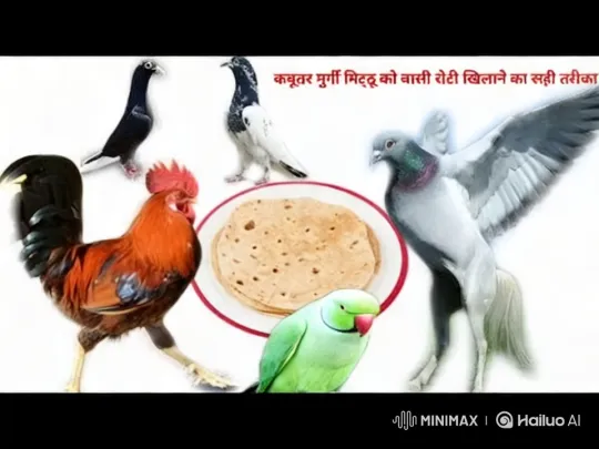 Birds Interacting with Bread in Aesthetic Scene – AI Generated Video | Hailuo AI