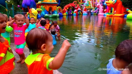 Alegria do Mundo Baby: Whimsical Canal and Joyful Kids – AI Generated Video | Hailuo AI