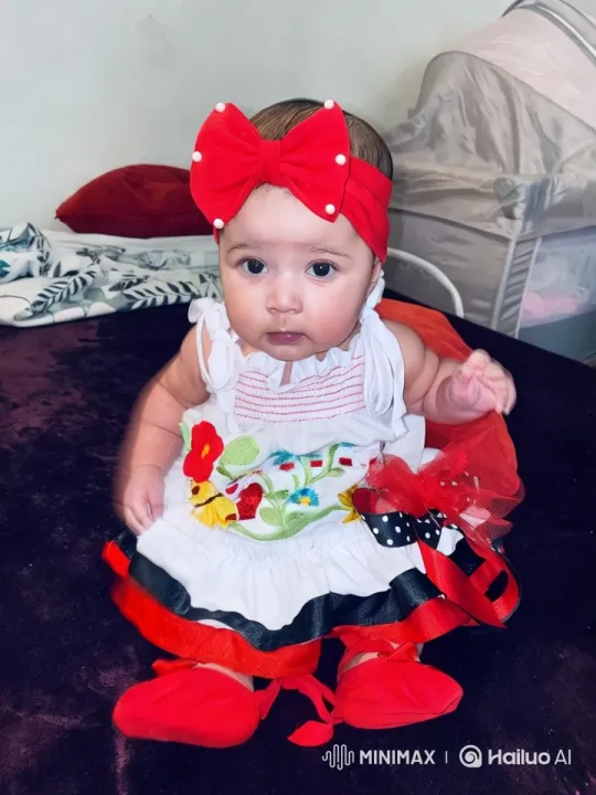 Baby Dances Playfully in Vibrant Outfit – AI Generated Video | Hailuo AI