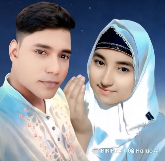Couple's Romantic Moment Under Starry Night Sky – AI Generated Video | Hailuo AI