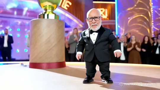 Dwarf Rapper Delivers Energetic Performance at Awards Ceremony – AI Generated Video | Hailuo AI
