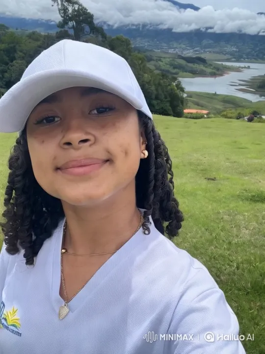 Tranquil Nature: Person in White Amidst Scenic Hills and Lake – AI Generated Video | Hailuo AI