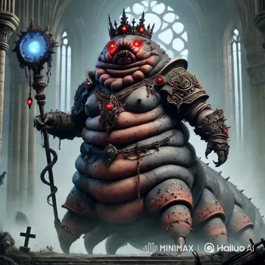 Colossal Creature Prepares for Epic Cathedral Battle – AI Generated Video | Hailuo AI