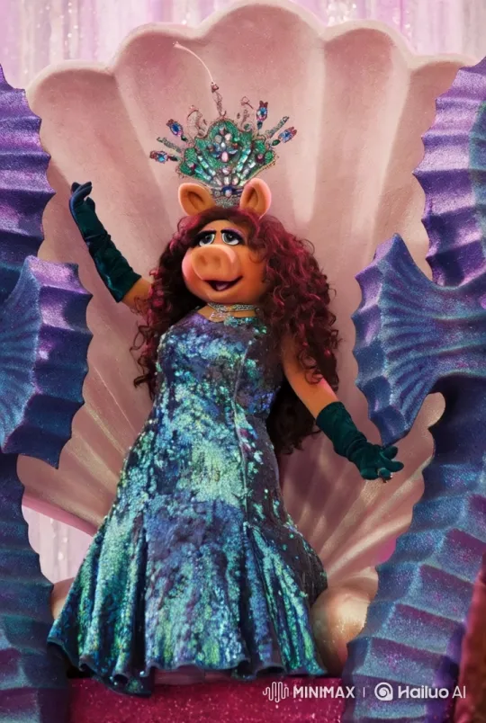 Miss Piggy's Enchanting Underwater Dance Performance – AI Generated Video | Hailuo AI