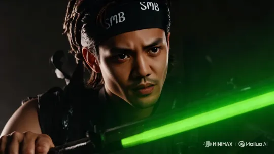 Character's Werewolf-like Lightsaber Transformation – AI Generated Video | Hailuo AI