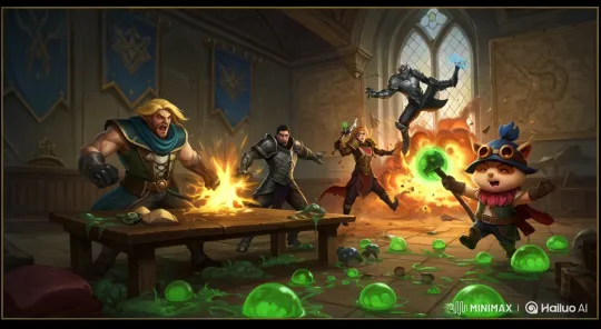 Fantasy War Room Chaos in Live2D Animation – AI Generated Video | Hailuo AI