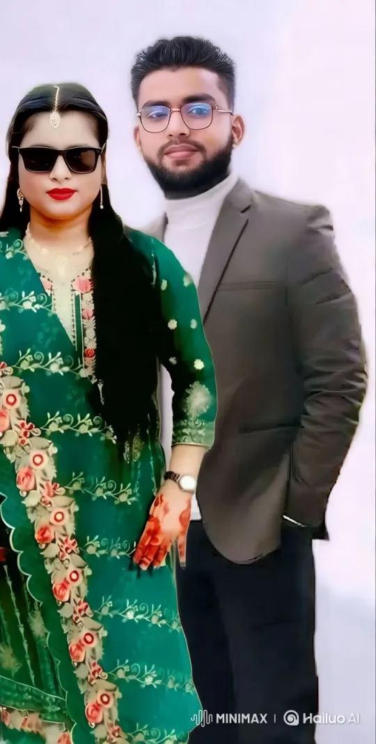 Couple Showcasing Traditional and Modern Elegance – AI Generated Video | Hailuo AI