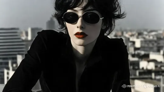Sophisticated Woman Discusses in Urban Setting – AI Generated Video | Hailuo AI