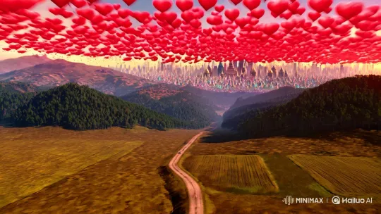 Sci-Fi Game: Enchanted Rural Landscape Meets Majestic Cityscape – AI Generated Video | Hailuo AI