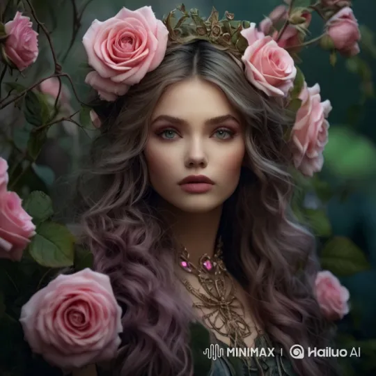 Enchanted Belly Dancer in a Field of Glowing Roses – AI Generated Video | Hailuo AI