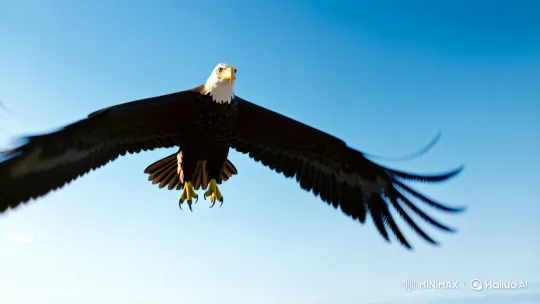 Eagle's Majestic Hunt and Triumphant Flight – AI Generated Video | Hailuo AI