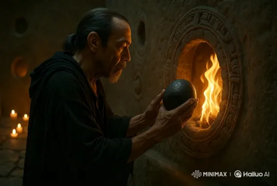 Ancient Ritual: Retrieval of a Mystical Sphere – AI Generated Video | Hailuo AI
